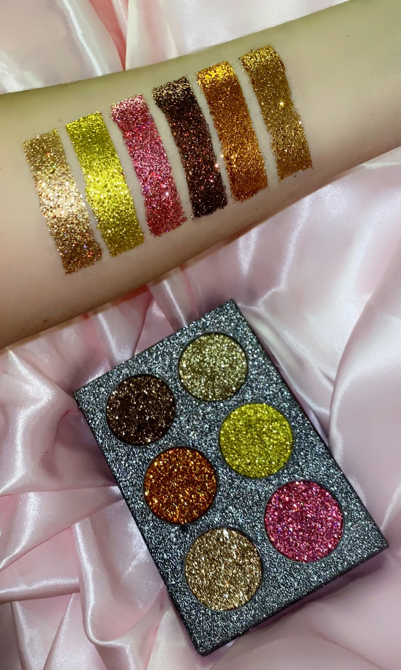 Antique Rose Glitter Palette